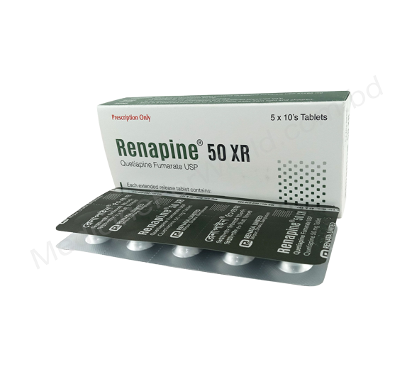 Renapine XR- Generic QUETIAPINE FUMARATE- Renata Pharma