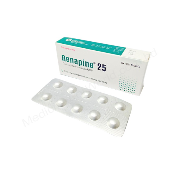 Renapine- Generic QUETIAPINE FUMARATE- Renata Pharma