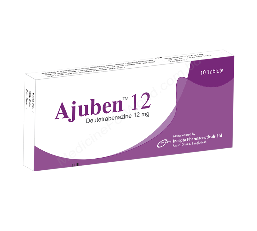 Ajuben- Generic Deutetrabenazine- Incepta Pharma