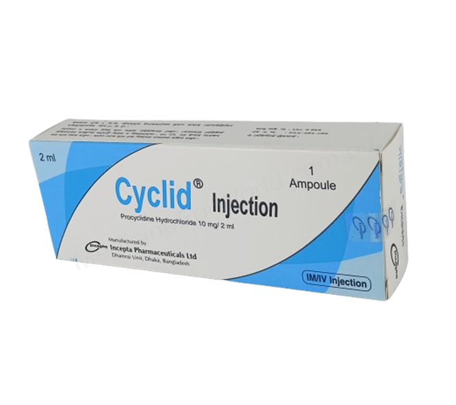 Cyclid- Generic Procyclidine hydrochloride- Incepta Pharma