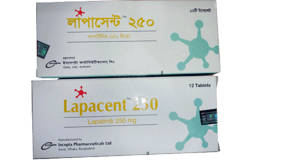 Lapacent- Generic Lapatinib- Incepta Pharma