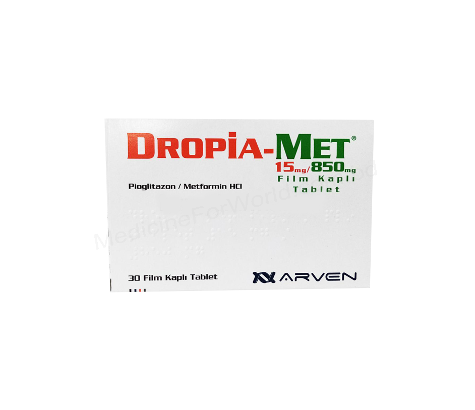 Dropia-met- Родовое PIOGLITAZONE + METFORMIN- ARVEN Pharma