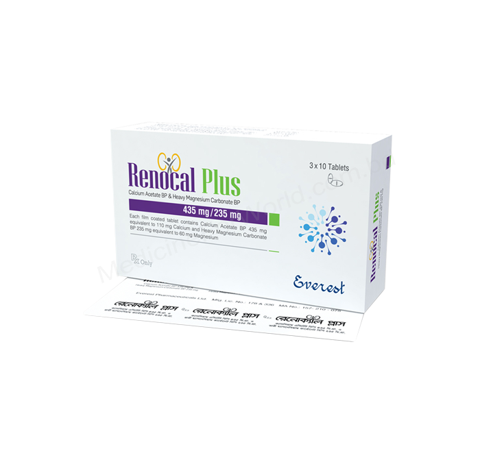 RENOCAL PLUS- Generic Calcium Acetate + Heavy Magnesium Carbonate- Everest Pharma