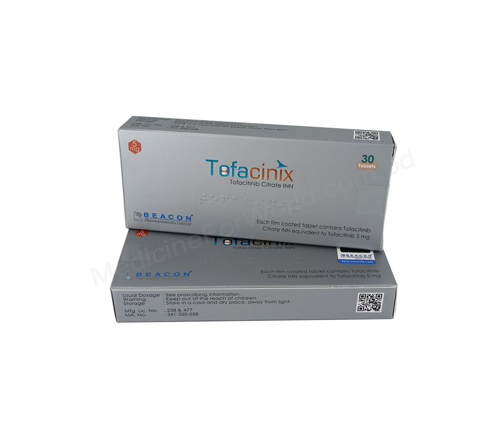 Tofacinix- 通用的 托法替尼/托法替布- 孟加拉碧康制药