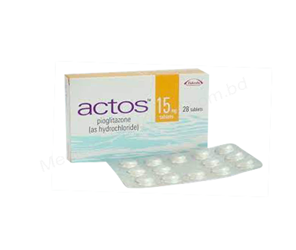 ACTOS- 通用的 吡格列酮- Takeda Pharma