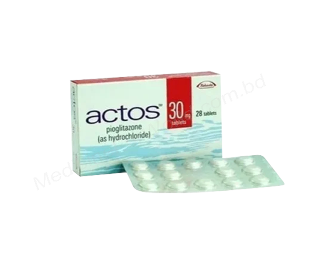 ACTOS- 通用的 吡格列酮- Takeda Pharma