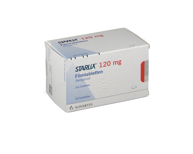 STARLIX- 通用的 NATEGLINIDE- Novartis Pharma