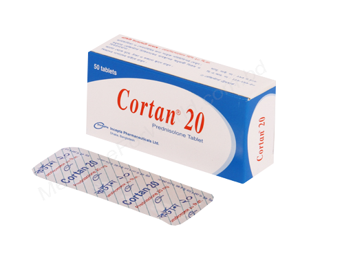 Cortan- 通用的 Prednisolone- 孟家拉伊斯达制药